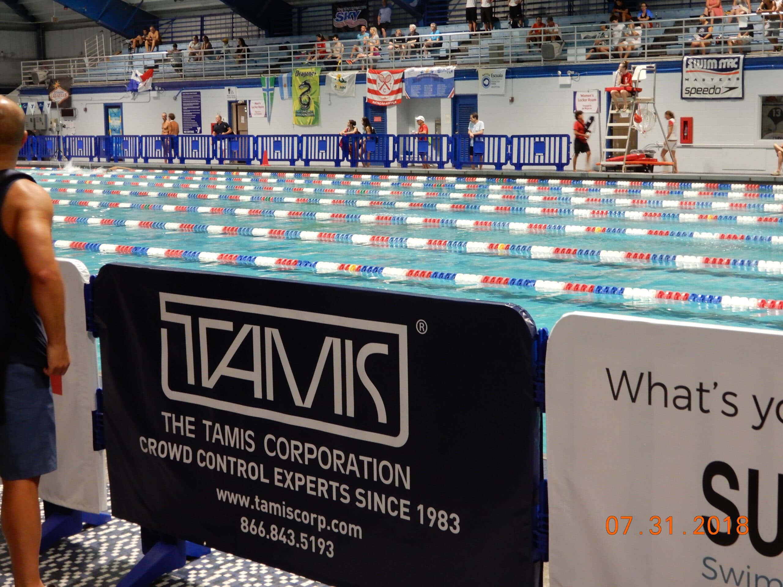 Barriers At A Swimming Arena