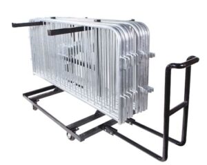Cart For Crowd Control Barricades