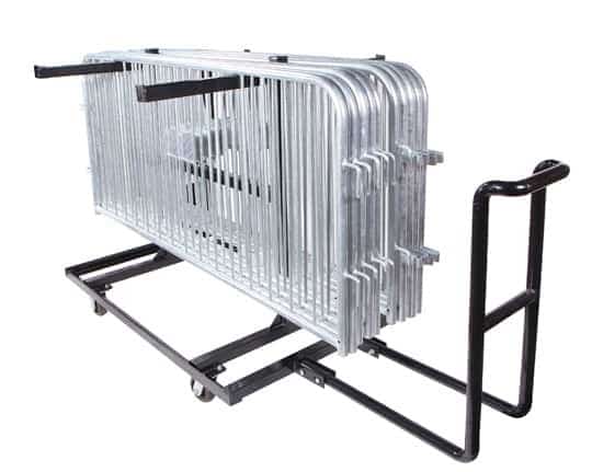 Cart for Crowd Control Barricades