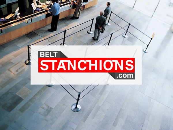 BeltStanchions.com - Belt Barrier Line at Ticket Office