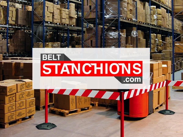 BeltStanchions.com - Warehouse Belt Barriers