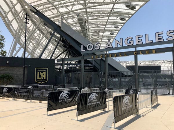 Crowd Management - Steel Barriers at Los Angeles Football Club Stadium