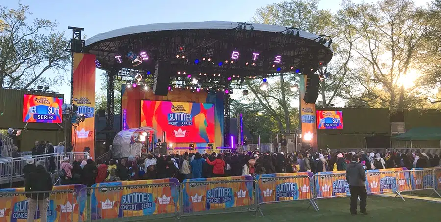 Good Morning Summer Stage Concert Barrier