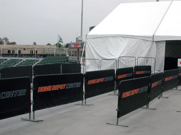 Steel Barriers at Home Depot Center