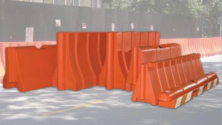 Multiple Types of Safety Barricades