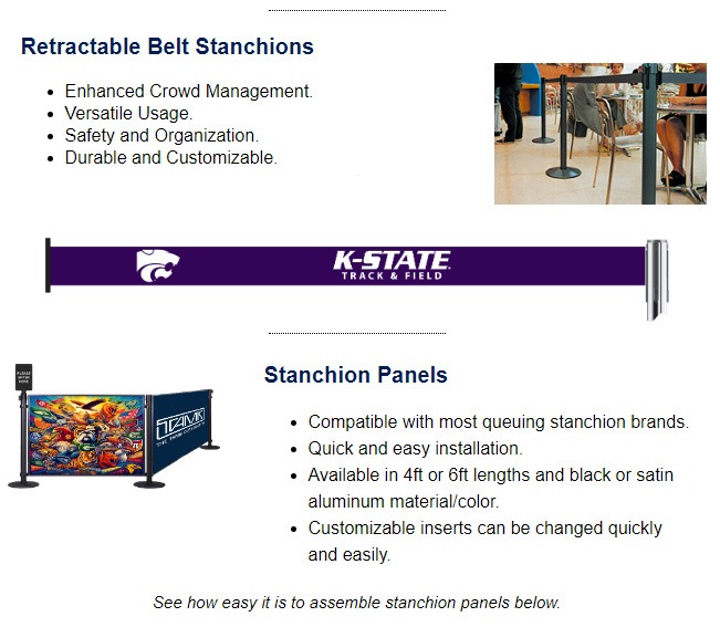 Belt Stanchions And Panels University